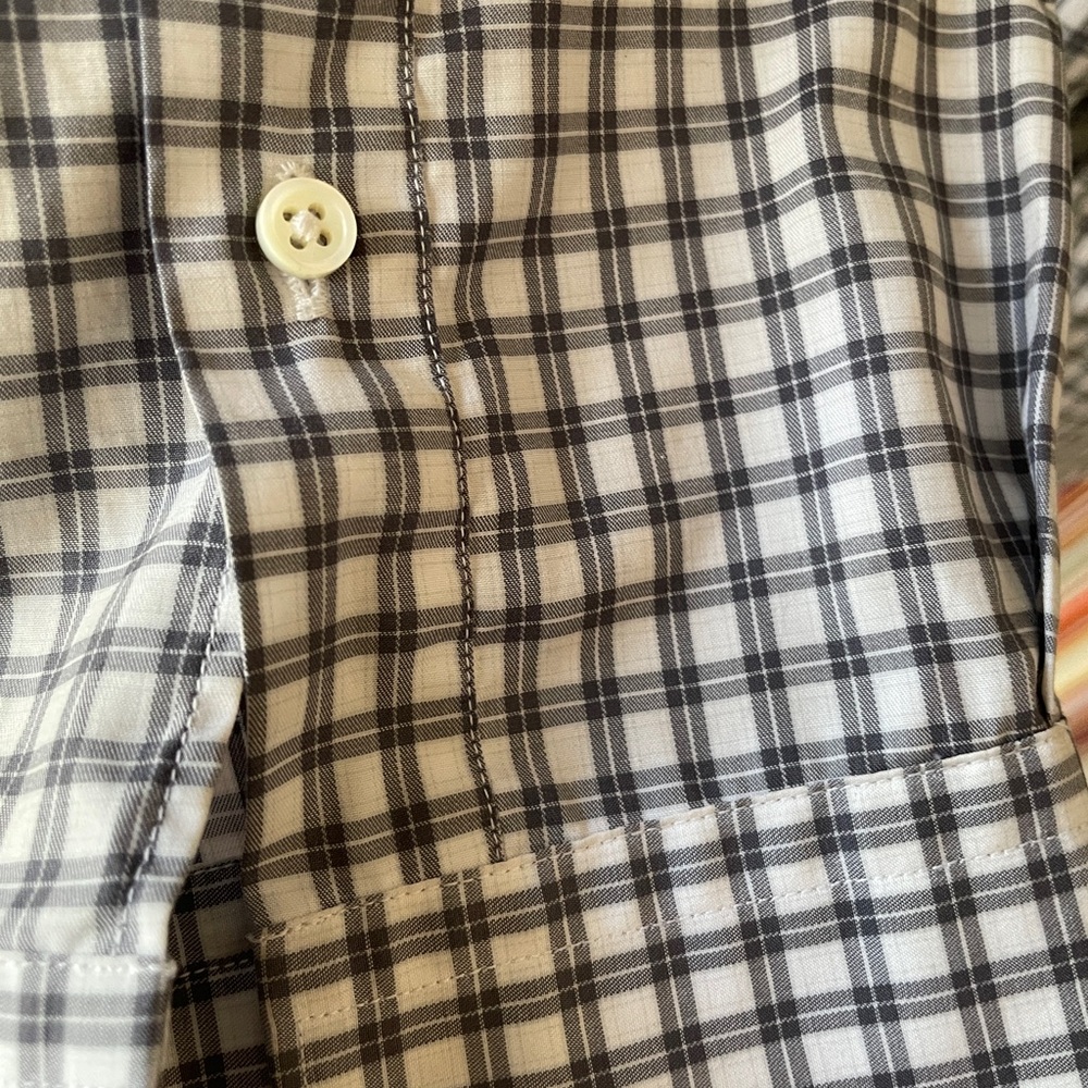 Ermenegildo Zegna Gray Checkered Dress Shirt - Picture 4 of 6